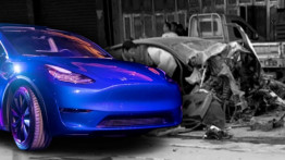 Kontrolden Çıkan Tesla Model Y, Korkunç Bir Trafik Kazasına Karıştı [18+ Video]