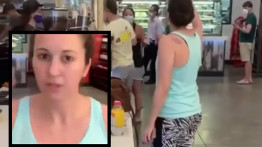 ABD'de Maskesiz Bir Kişinin Tartıştığı Kadının Yüzüne Öksürmesi Sosyal Medyada Viral Oldu